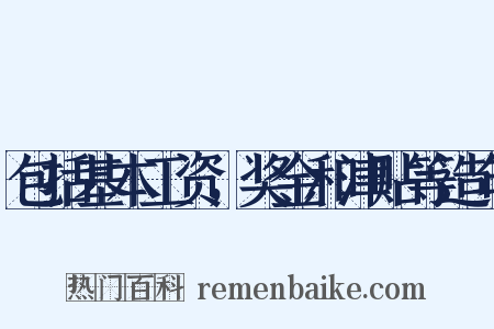 包括基本工资，奖金和津贴等造句是什么意思的图片